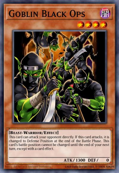 Goblin Black Ops Rare GLAS-EN030 Gladiators Assault Yugioh card