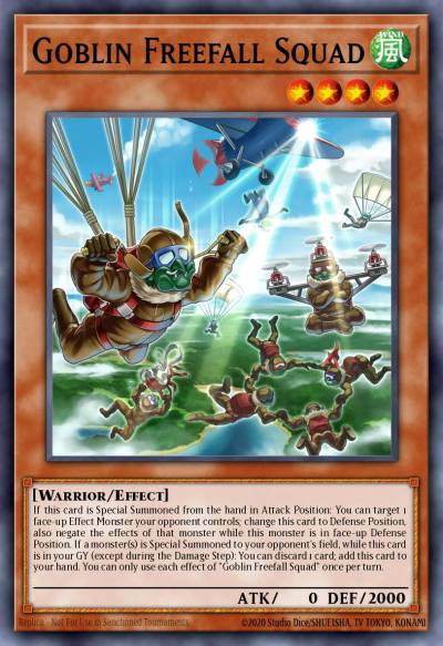 Goblin Freefall Squad Common PHNI-EN029 Phantom Nightmare Yugioh card
