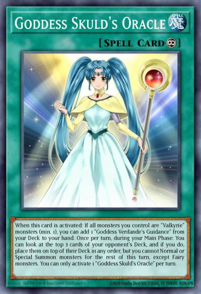 Goddess Skulds Oracle Super Rare SHVA-EN008 Shadows in Valhalla Yugioh card