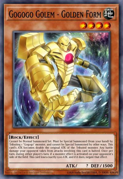 Gogogo Golem - Golden Form Common SECE-EN090 Secrets of Eternity Yugioh card