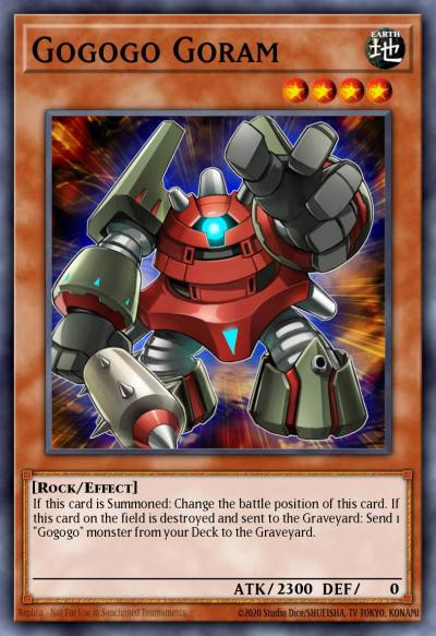 Gogogo Goram Common NECH-EN092 The New Challengers Yugioh card