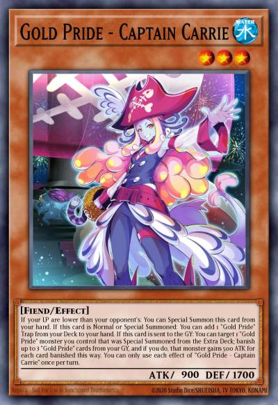 Gold Pride - Captain Carrie Starlight Rare PHHY-EN088 Photon Hypernova Yugioh card