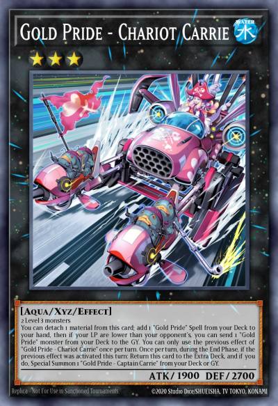 Gold Pride - Chariot Carrie Starlight Rare CYAC-EN088 Cyberstorm Access Yugioh card