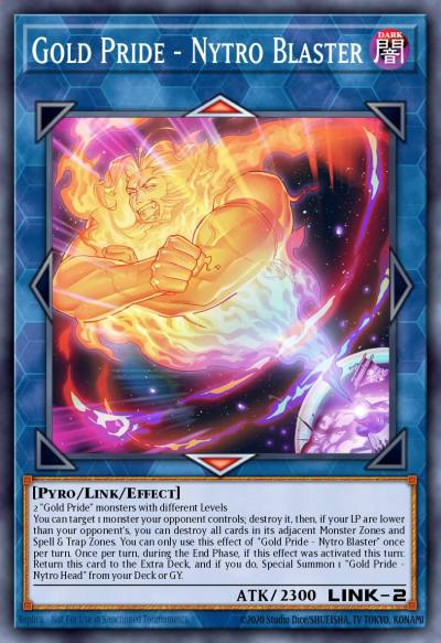 Gold Pride - Nytro Blaster Super Rare PHHY-EN090 Photon Hypernova Yugioh card
