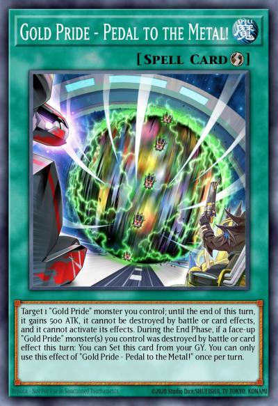 Gold Pride - Pedal to the Metal Common CYAC-EN090 Cyberstorm Access Yugioh card