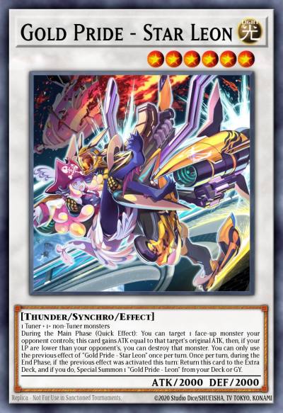 Gold Pride - Star Leon Ultra Rare PHHY-EN089 Photon Hypernova Yugioh card