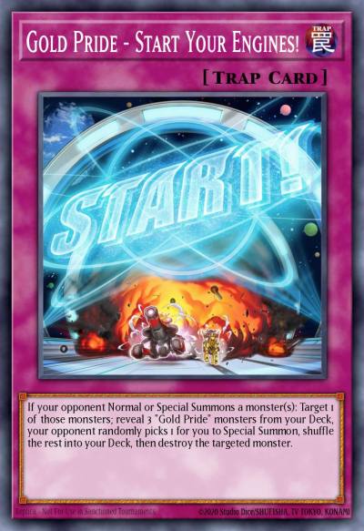 Gold Pride - Start Your Engines Super Rare PHHY-EN092 Photon Hypernova Yugioh card