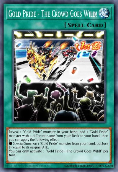 Gold Pride - The Crowd Goes Wild Ultra Rare MP24-EN182 25th Anniversary Tin Dueling Mirrors Yugioh card