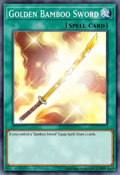 Golden Bamboo Sword Common LODT-EN062 Light of Destruction Yugioh card