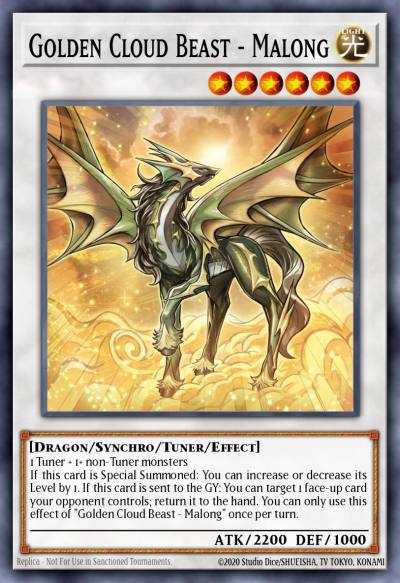 Golden Cloud Beast - Malong Ultra Rare MP24-EN203 25th Anniversary Tin Dueling Mirrors Yugioh card