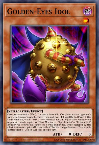 Golden-Eyes Idol Rare KICO-EN011 Kings Court Yugioh card