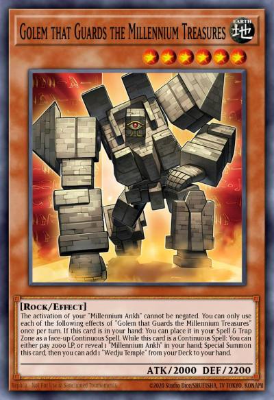 Golem that Guards the Millennium Treasures Ultra Rare MP25-EN208 2025 Mega-Pack Tin Yugioh card