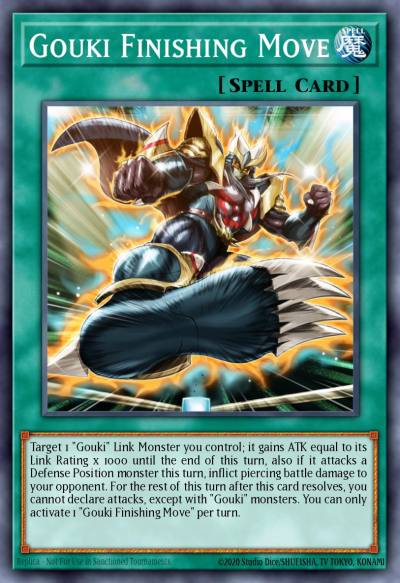 Gouki Finishing Move Super Rare MP22-EN185 2022 Tin of the Pharaohs Gods Yugioh card