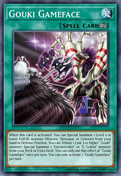 Gouki Gameface Common DOOD-EN056 Doom of Dimensions Yugioh card