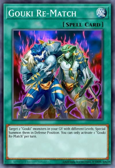 Gouki Re-Match Super Rare MP18-EN070 2018 Mega-Tin Mega Pack Yugioh card