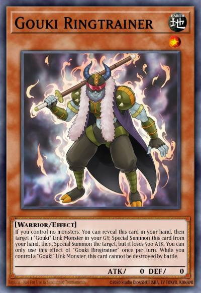 Gouki Ringtrainer Common MP19-EN076 2019 Gold Sarcophagus Tin Mega Pack Yugioh card