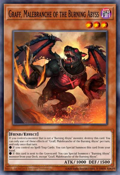 Graff Malebranche of the Burning Abyss Super Rare AP08-EN007 Astral Pack Eight Yugioh card