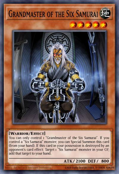 Grandmaster of the Six Samurai Starfoil Rare BATT-EN016 Battle Pack Tournament Prize Cards Yugioh card