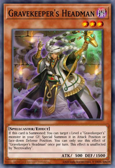 Gravekeepers Headman Common MP19-EN163 2019 Gold Sarcophagus Tin Mega Pack Yugioh card