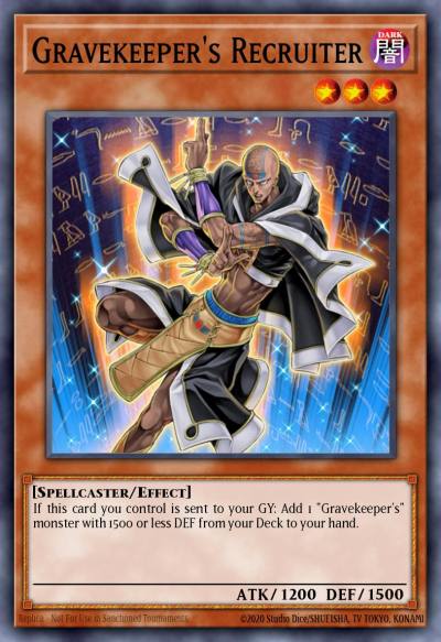 Gravekeepers Recruiter Secret Rare BLMM-EN110 Battles of Legend Monster Mayhem Yugioh card