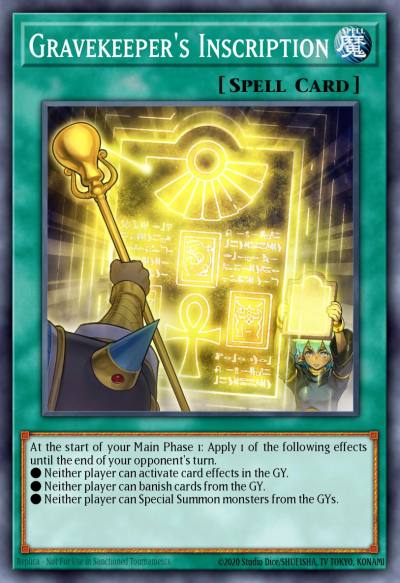 Gravekeeper's Inscription Ultra Rare BLGG-EN121 Battles of Legend: Glorious Gallery Yugioh card