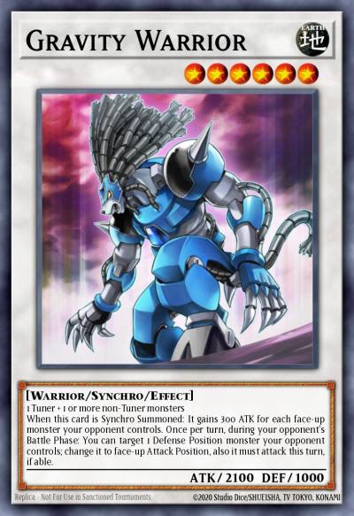 Gravity Warrior Secret Rare PRC1-EN020 Premium Collection Tin Yugioh card