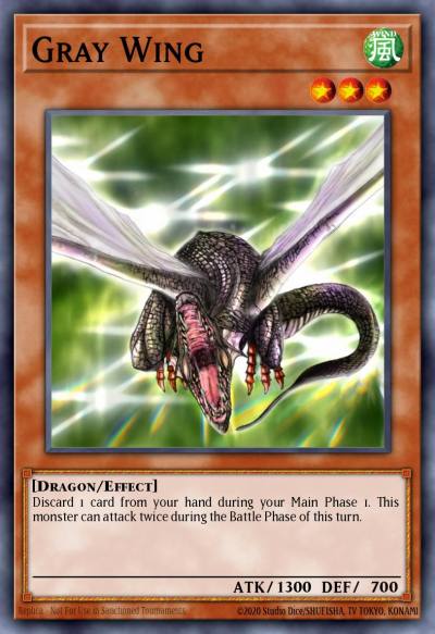 Gray Wing Common DB2-EN156 Dark Beginning 2 Yugioh card