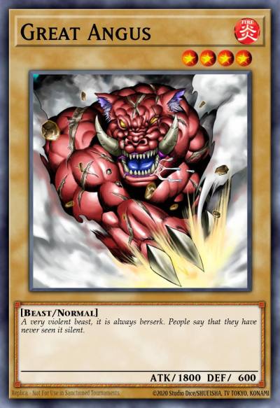 Great Angus Common DR1-EN110 Dark Revelation Volume 1 Yugioh card