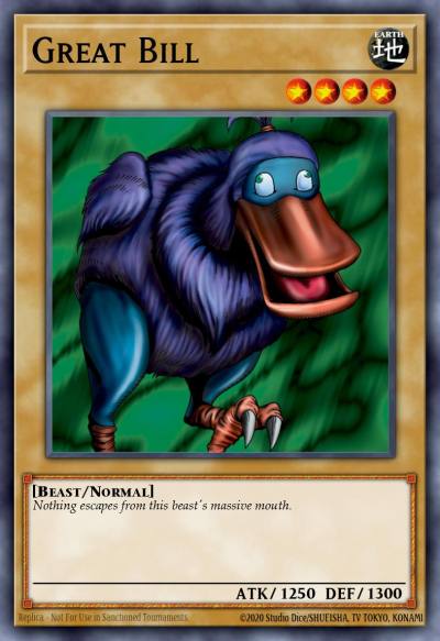 Great Bill Rare WCPP-EN006 World Championship 2010 Card Pack Yugioh card