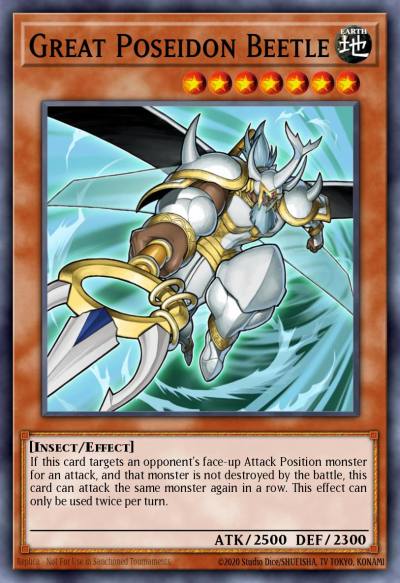 Great Poseidon Beetle Super Rare PRC1-EN008 Premium Collection Tin Yugioh card