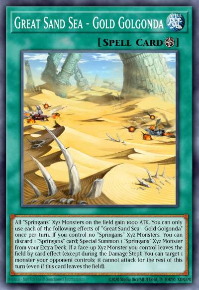 Great Sand Sea - Gold Golgonda Super Rare BLVO-EN055 Blazing Vortex Yugioh card