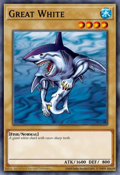 Great White Common SBAD-EN021 Speed Duel Attack from the Deep Yugioh card