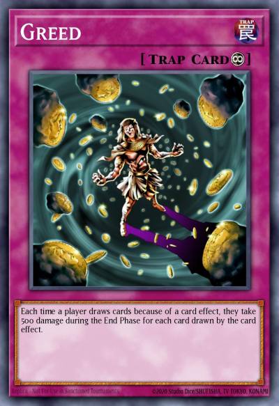 Greed Super Rare DR3-EN055 Dark Revelation Volume 3 Yugioh card