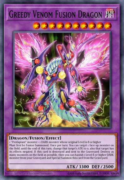Greedy Venom Fusion Dragon Secret Rare FUEN-EN010 Fusion Enforcers Yugioh card