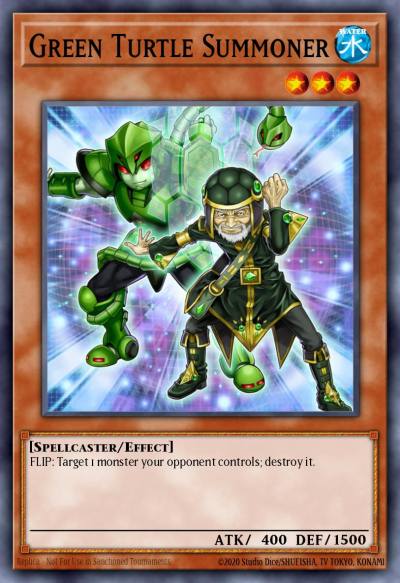 Green Turtle Summoner Common YS14-EN020 Super Starter Space-Time Showdown Yugioh card
