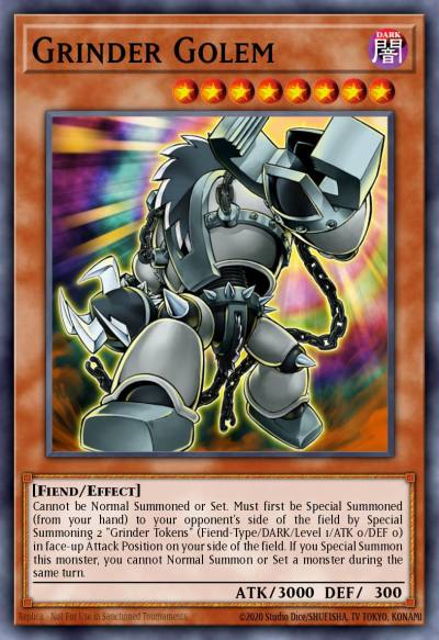 Grinder Golem Super Rare DP07-EN009 Duelist Pack Jesse Anderson Yugioh card