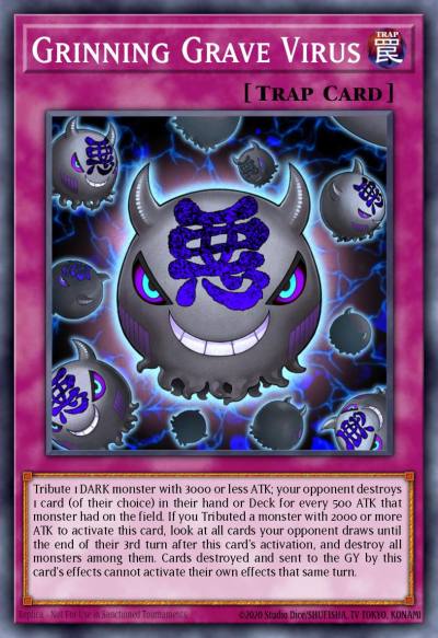 Grinning Grave Virus Common OP27-EN026 OTS Tournament Pack 27 Yugioh card
