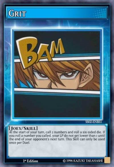 Grit Common SS02-ENBS1 Speed Duel Starter Decks Duelists of Tomorrow Yugioh card
