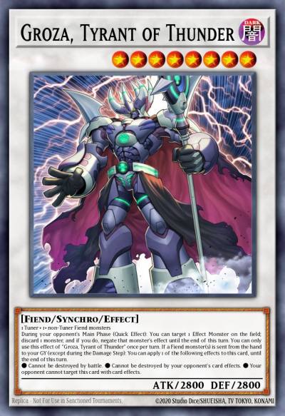 Groza Tyrant of Thunder Ultra Rare MP23-EN055 25th Anniversary Tin Dueling Heroes Mega Pack Yugioh card