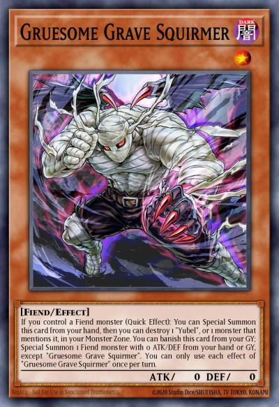 Gruesome Grave Squirmer Prismatic Secret Rare MP25-EN065 2025 Mega-Pack Tin Yugioh card