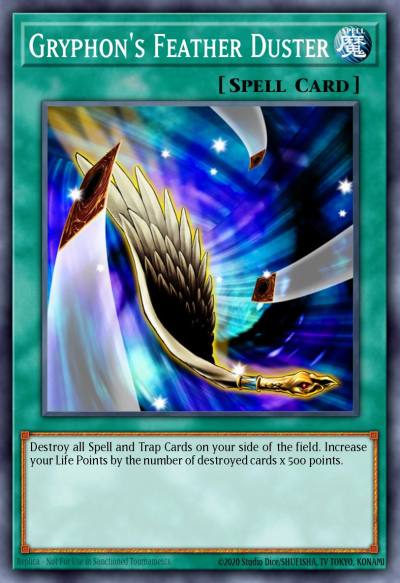 Gryphons Feather Duster Common DR2-EN092 Dark Revelation Volume 2 Yugioh card