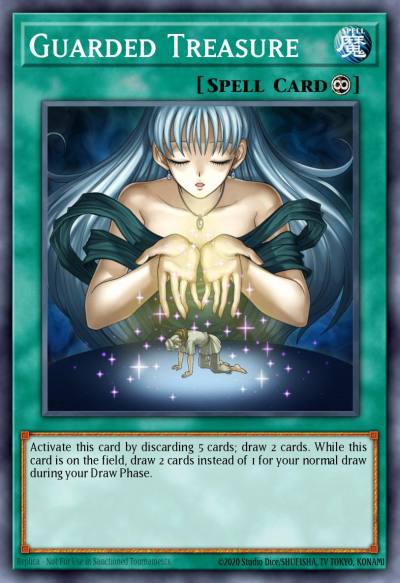 Guarded Treasure Secret Rare DRLG-EN013 Dragons of Legend Yugioh card
