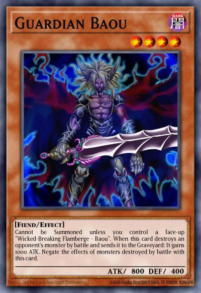 Guardian Baou Rare DCR-008 Dark Crisis Yugioh card