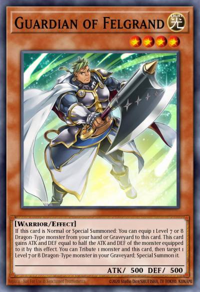Guardian of Felgrand Common SR02-EN004 Rise of the True Dragons Structure Deck Yugioh card
