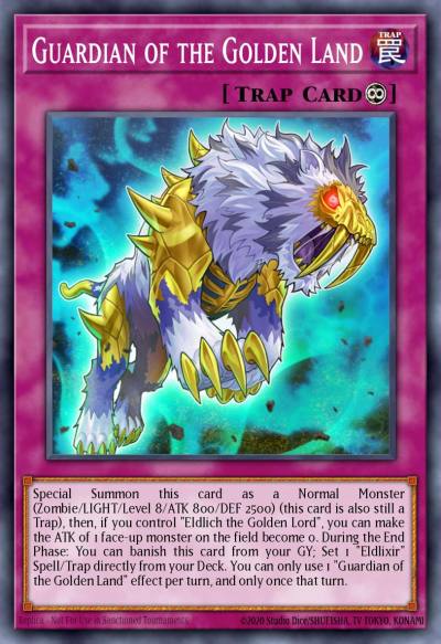 Guardian of the Golden Land Rare MGED-EN126 Maximum Gold El Dorado Yugioh card