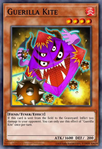 Guerilla Kite Super Rare WSUP-EN040 World Superstars Yugioh card