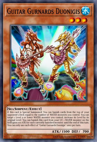 Guitar Gurnards Duonigis Common MP22-EN020 2022 Tin of the Pharaohs Gods Yugioh card