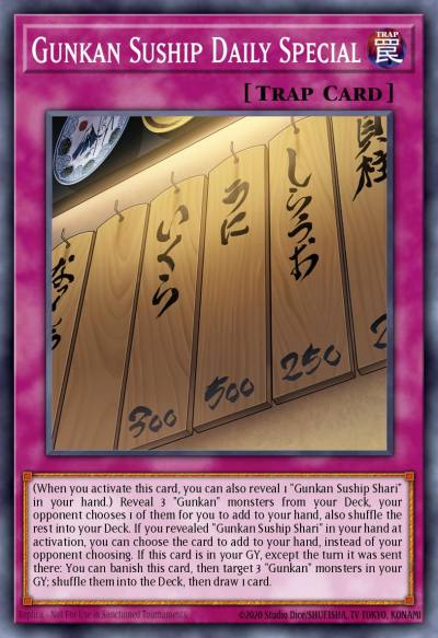 Gunkan Suship Daily Special Common MP22-EN169 2022 Tin of the Pharaohs Gods Yugioh card