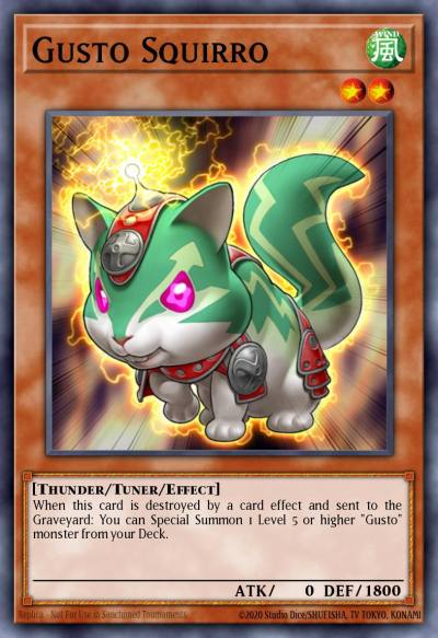 Gusto Squirro Duel Terminal Rare Parallel Rare DT06-EN026 Duel Terminal 6a Yugioh card