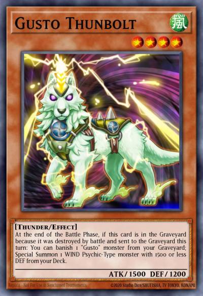 Gusto Thunbolt Duel Terminal Normal Parallel Rare DT05-EN072 Duel Terminal 5b Yugioh card